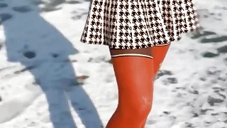 Walker involving the Park on the Ice Undressing and Photo Session