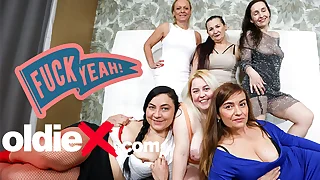 6 Slutty Grannies Playing upon Making love Toys! for OldieX