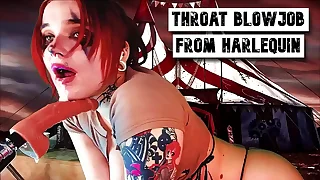 Bottomless gulf AND PASSIONATE THROAT BLOWJOB FROM A REDHEAD COSPLAYER