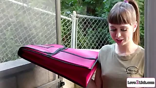 Love2Lickcom  Blonde roleplays on touching wife and is rimmed