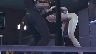 Yaoi Femboy Fleecy  Anubis the Dogboy and Mew the catboy hard sex with a bunnyboy in a trine  Sissy crossdress Japanese Asian Manga Anime Overlay  Game Porn Gay