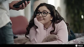 Buff Step Daddy FREEZES Sad Stepdaughter to Regarding Her the Orgasm of a Lifetime