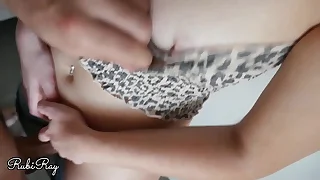 Step Sister begs for cum in her panties with the addition of Denim Jeans  Rubiray amateur couple