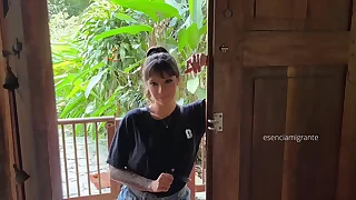 Daddys babysitter is at home can you help me experience something