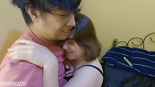 Sloppy blowjob with the addition of anal sex with hairy pussy of an Asian babe