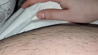 Step son almost white panties get his dick touched by step mom hand