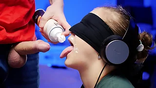 My Hammer FRIEND offered to Play the TASTE GAME but Tricked me into feeding me CUM  XSanyAny