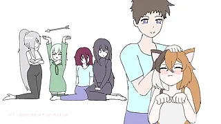 Cats head pat  Minecraft anime ep 5