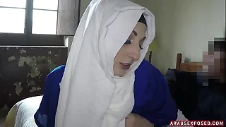Pretty arab wholesale sucks him off for cash