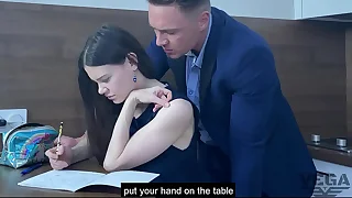 Lustful teacher robbed teen anal purity