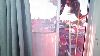 Penetrating my stepdaughters ass when suddenly a window cleaner appears and catches us having sex She got very nervous but got above moreover excited and we continued fucking Casual voyeur moment Stepdad opens the curtains ergo the cleaner can see how they fu