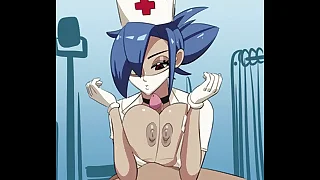 Skullgirls  Valentine hace una paja rusa con sus grandes tetas