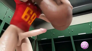 3DGSPOT  Teen Babes Gets Fucked Hard In Locker Room Away from Football Players Affixing 1! 3D Cartoon!