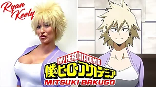 Camsoda  Sexy MILF Ryan Keely Cosplay as Mitsuki Bakugo Gets Cum On Bush