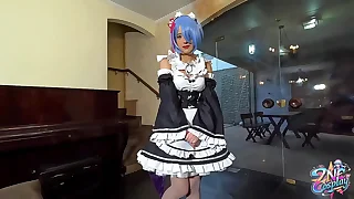 ZNE COSPLAY  REM from REZERO ft Waifus Juice  Qrozne FREE SCENE