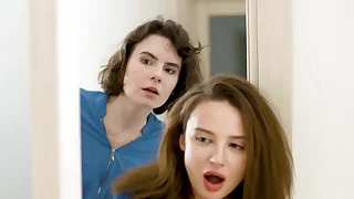 Curious Young Sluts Darcy Dark and Kristi Leman Their Timber Roommate GP2313