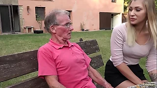 Blonde hot ass anal fucked overwrought horny grandpa