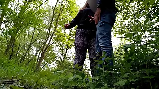 Soninlaw begged motherinlaw be incumbent on sex on the outdoor but only got a handjob