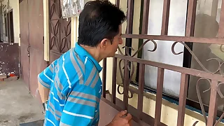 Big ass and busty neighbor gets stuck!! And be imparted to murder old pervert helps her and takes advantage  Sure HOMEMADE