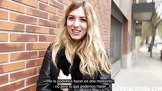 Beloved rubita es seducida en la calle con dinero para hacer sexo