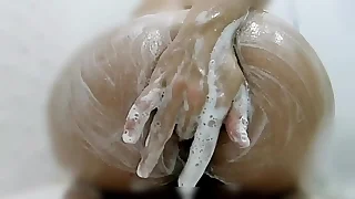 Karina at bathroom at shower compilation