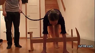 Bondage added to carnal knowledge with flexible teen unladylike