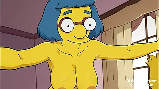 Luan Simpsons Porn and Hentai Ai compilation sexy and naked