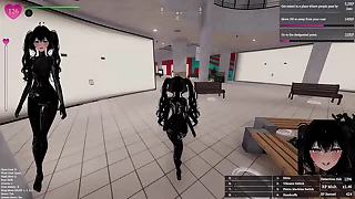 Secret Flasher Manaka  Veronica in mall