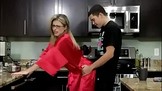 boy and mom