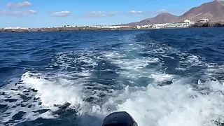 Intrepid public sex in hot stepmom above a boat