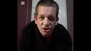 swinging both ways crossdresser mark wright drinks his own piss threw a homemade pissing device and wants your piss aswell