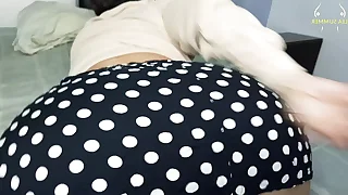 My dirty stepdad comes come by my room caresses my pussy and ends up sticking his cock in my ass