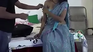 Hot Indian Bhabhi romance With Debase at Home