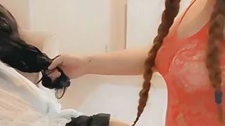 Sissy hubby attractiveness over barb pulled and ass pegged