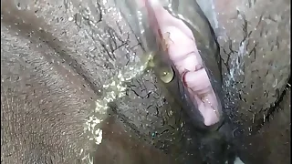 Piss on toilet