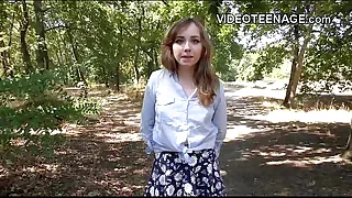 shy teen does the brush first porn casting