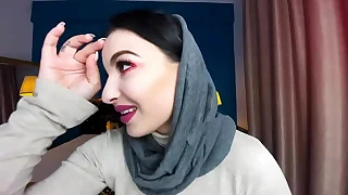 Cute Little Muslim Girl Playing With Her Pussy For You