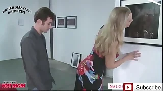 Art Gallery in StepMother Seduce Her StepSon  WORLD MASSAGE Worship army