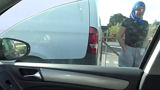naughty Muslim street prostitute picked up by a horny traveller apropos a big black dick