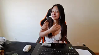 Cuckold husband watches wife fucking his friend in a video fascination