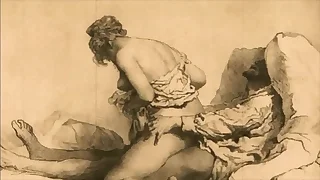 vintage erotic engraving