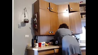 Honey Kiss cooking tits out titillating