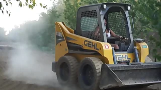 Sexy Indian Girl Driving Bobcat  Maya