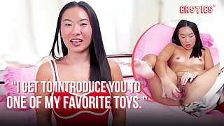 Ersties  Flexible Kimmy Enjoys Some Me Time Down a Dildo