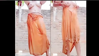 Hot Sexy Fitness Body Leafless Bathing Hot Sexy Girl Hot Boobs