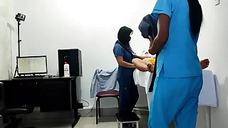 IT HAPPENED Winning CLINIC!! A FEMALE DOCTOR AND NURSE SEDUCE A PATIENT THEY Be thrilled by HIM ON THE STRETCHER