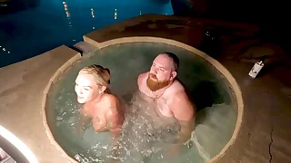 Hot Tub Sex With Blonde Cheating Wife Deliah Grace