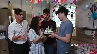 Cute step Mother Gets All Dicks On Ass On Birthday  Liv Revamped Nade Nasty Nick Strokes