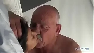 Brunette fucks padre