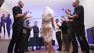 Real DPP Wedding 9 ON 1 Interracial Gang Flourish with Siri